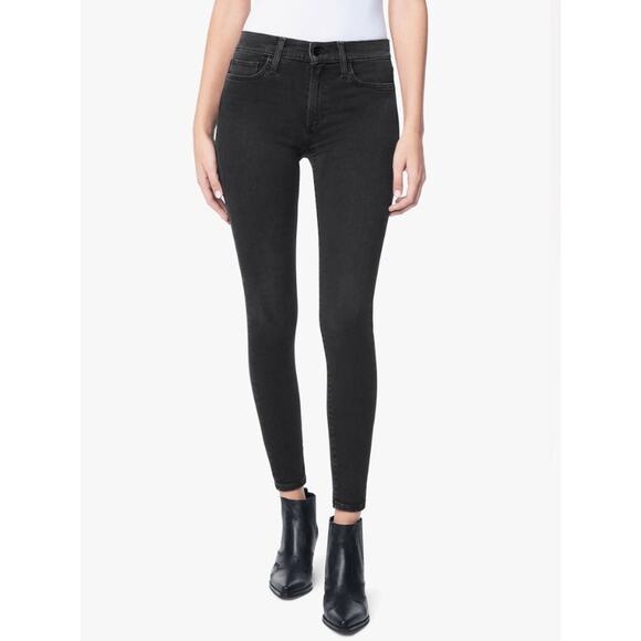 Joe's Jeans Women The Icon Ankle Jeans 24 00 Black Flawless Mid Rise Skinny NWOT - Picture 1 of 9